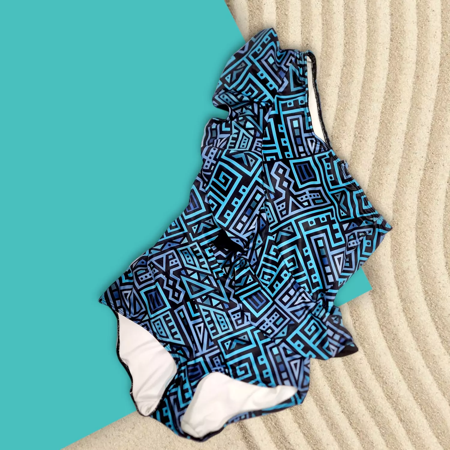 Cross Ruffle swimsuit    15