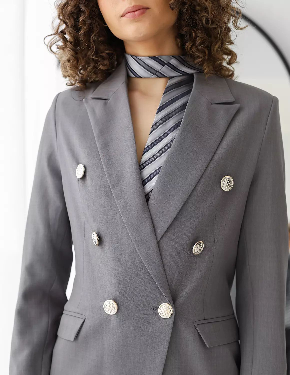 Gray Breeze double breasted blazer  5