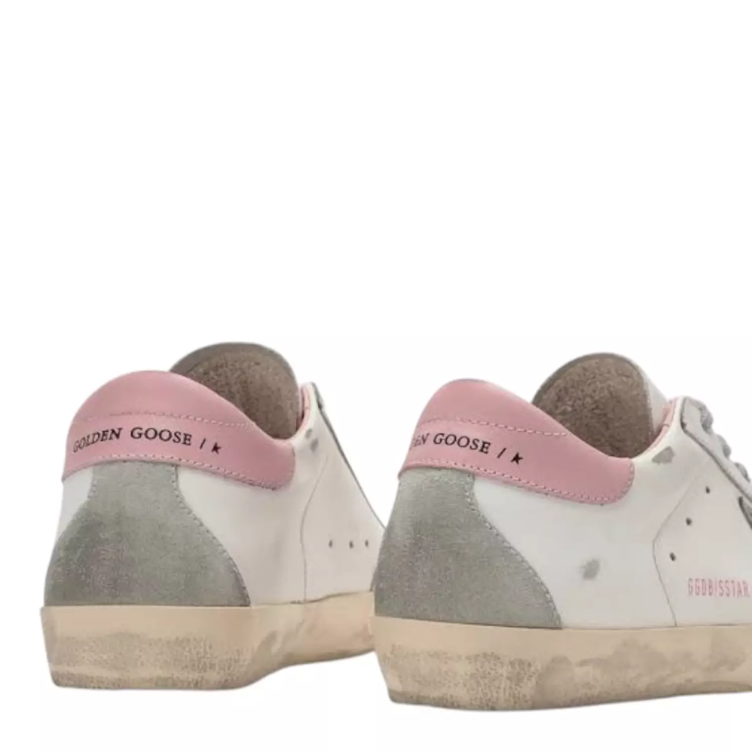 Golden Goose Super Star In White Pink 3