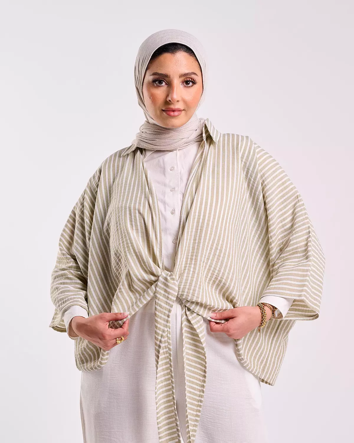 Linen Set in Olive 4