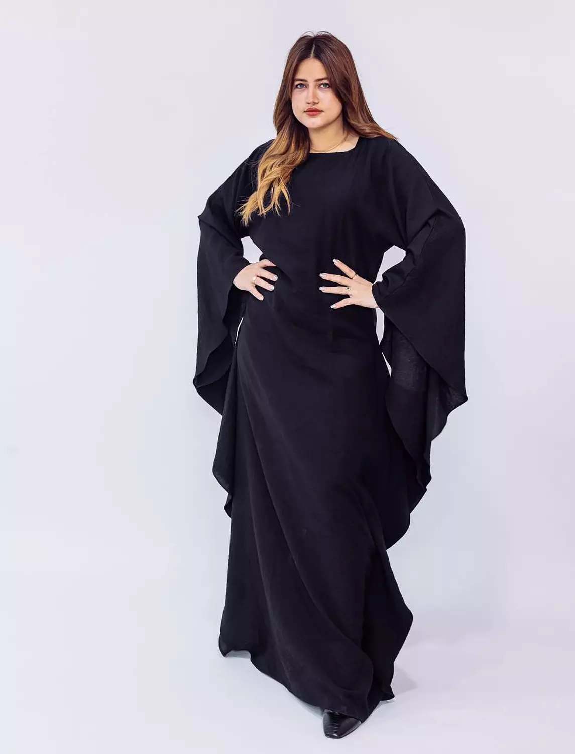 Maxi Linen Dress - Black hover image