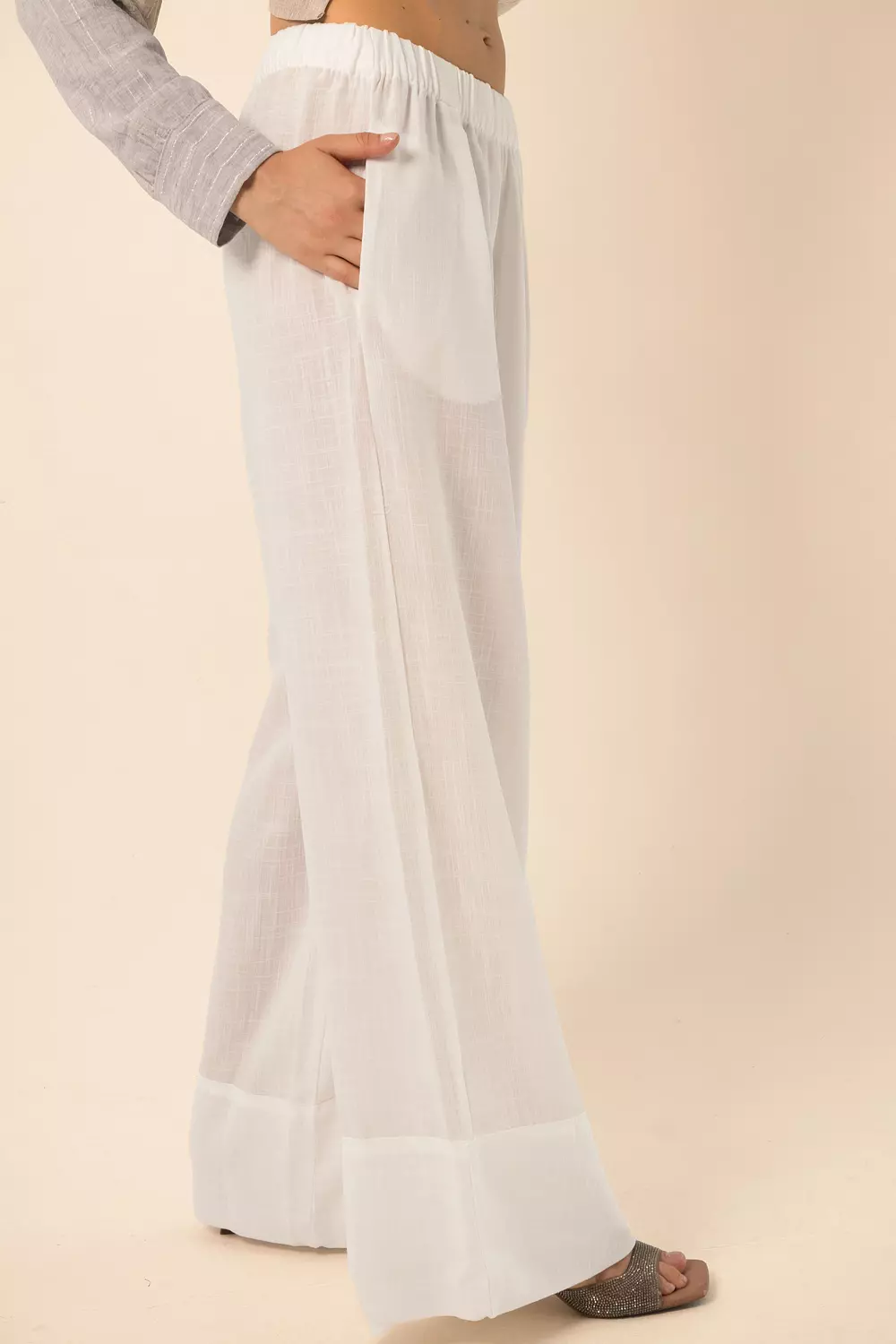 Wide-Leg Pants - White 3