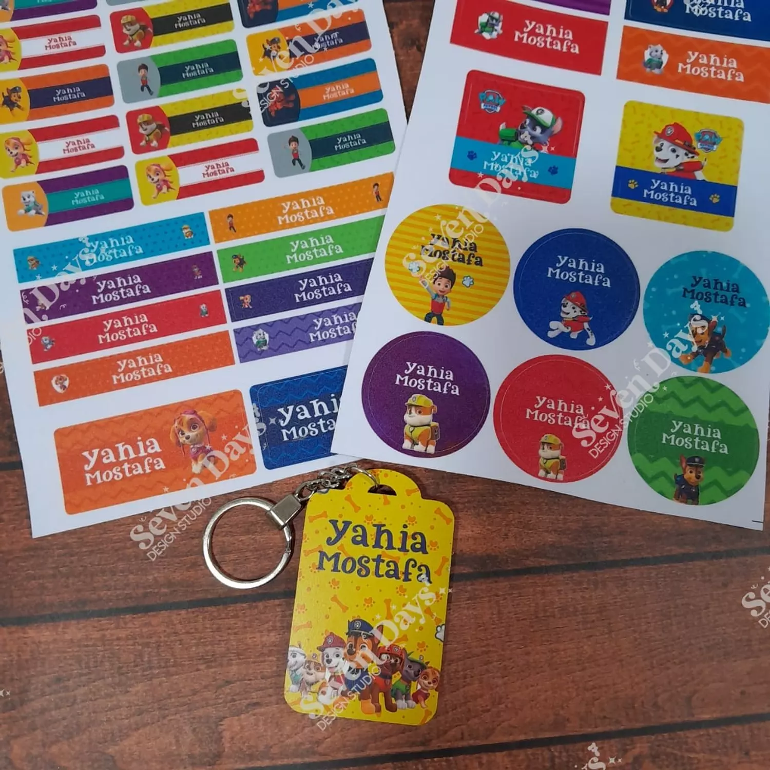 Paw Patrol School Labels 3