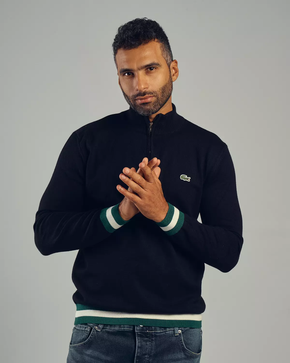 Lacoste Knit Quarter Zipper Shirt image