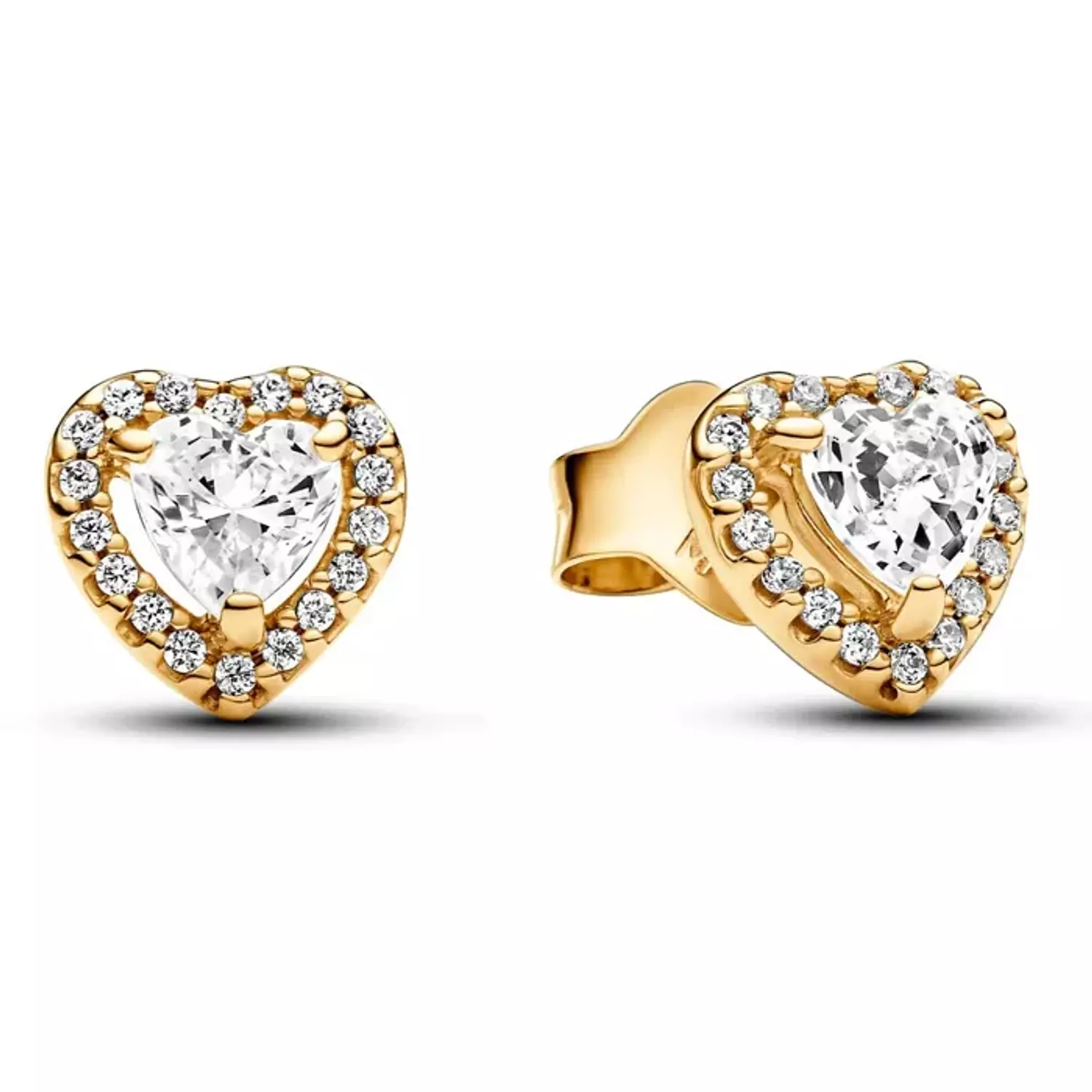 Pandora Sparkling Elevated Heart Stud Earrings 268427C01 image