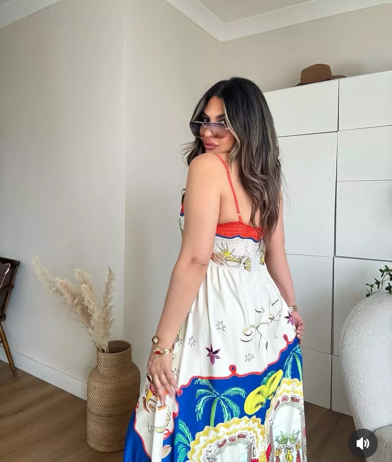 Orange maxi Alemais dress 11