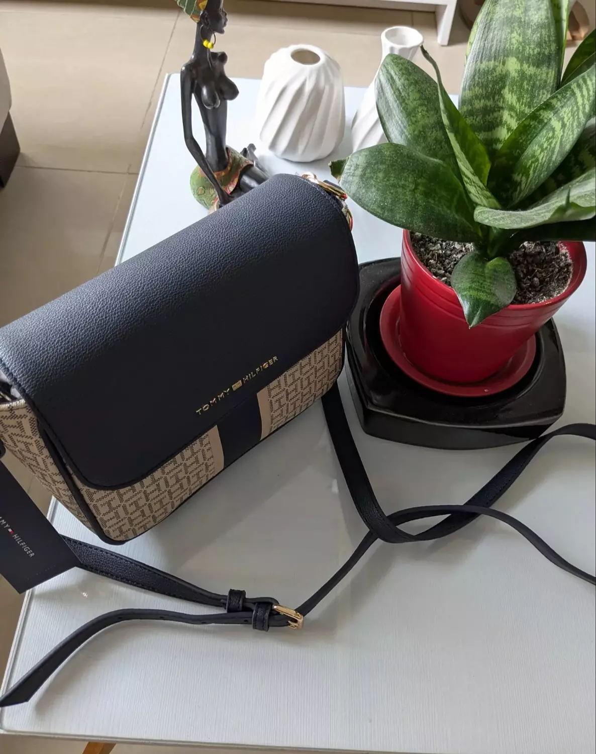 Tommy Hilfiger Monogram Flap crossbody bag  hover image