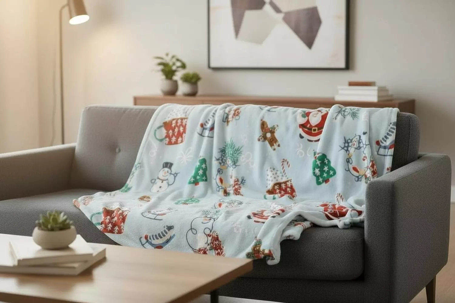 Throw Blanket Baby Blue 1