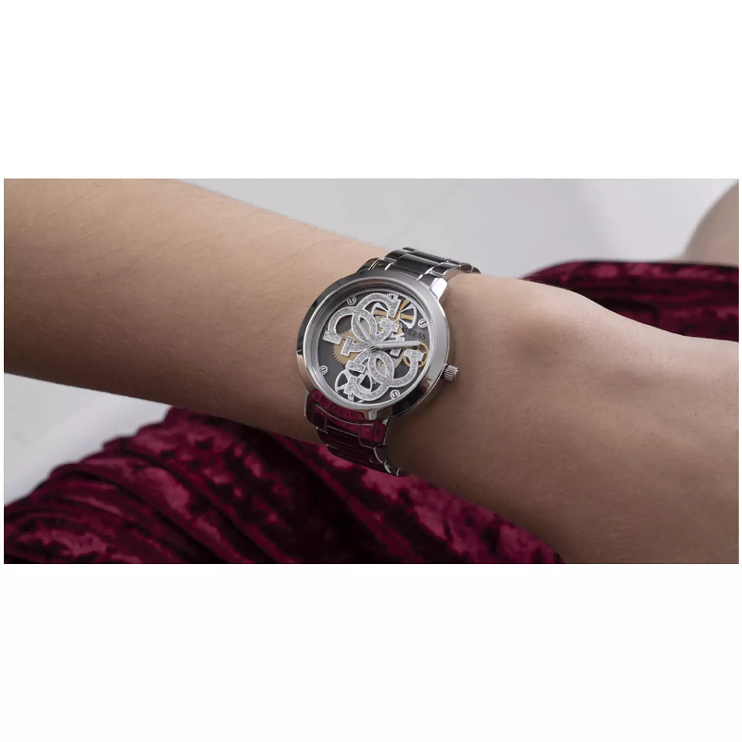 GUESS GW0300L1 Women's  Watch Silver Tone Stainless Steel Bracelet 5