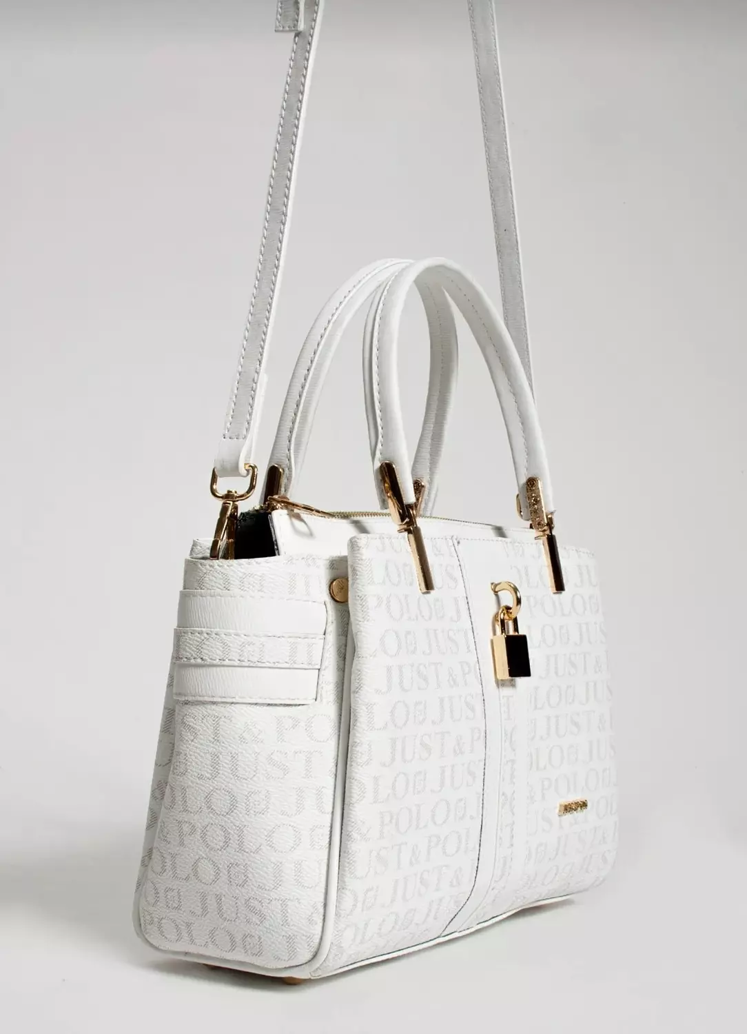 Elegance White Bag with key hover image