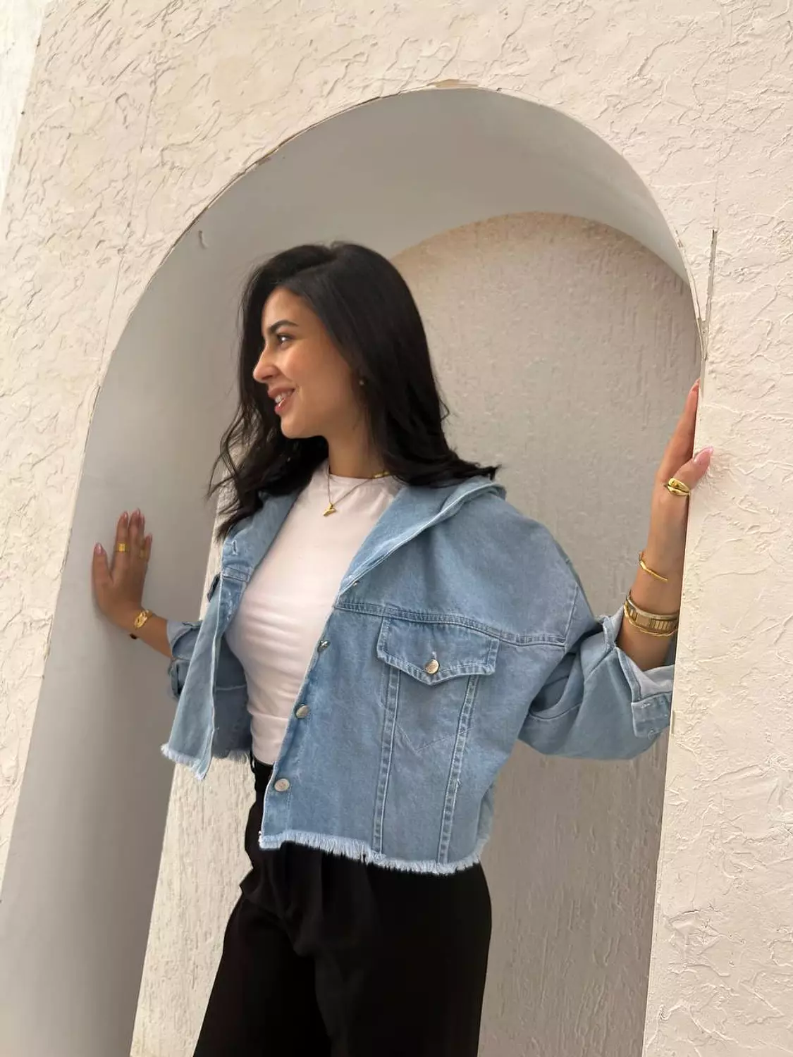 Hooded cropped jacket  4