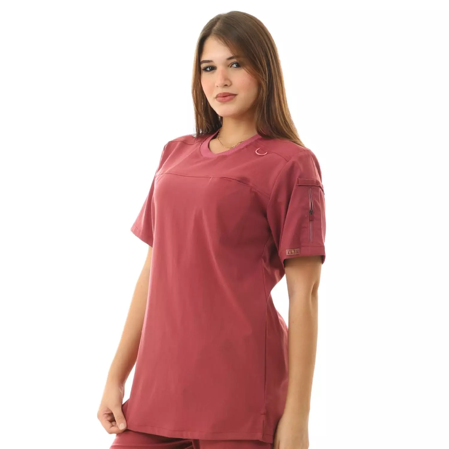Burgundy Sporty Scrub 2