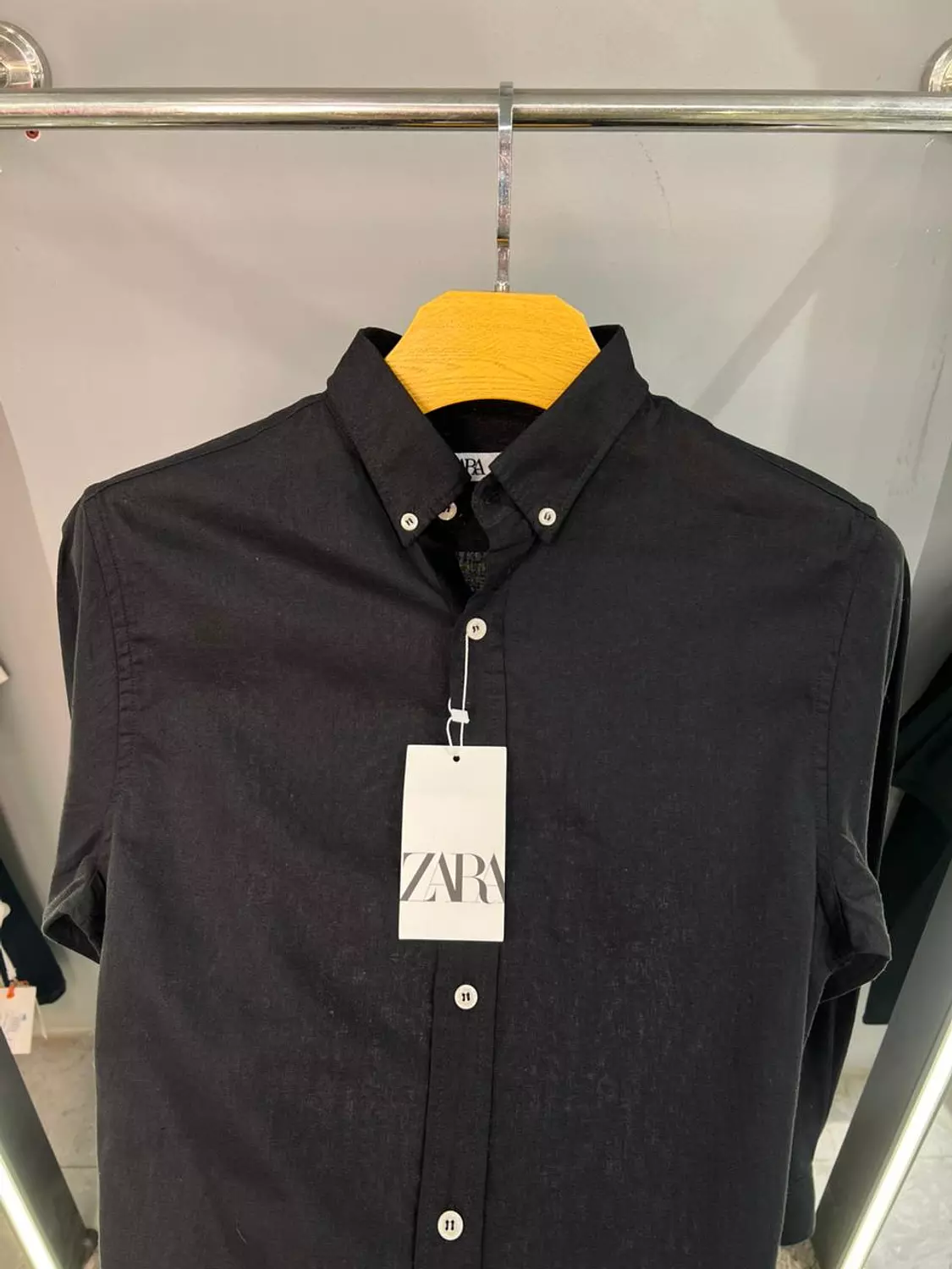 ZARA BLACK LINEN SHIRT / 11731 1