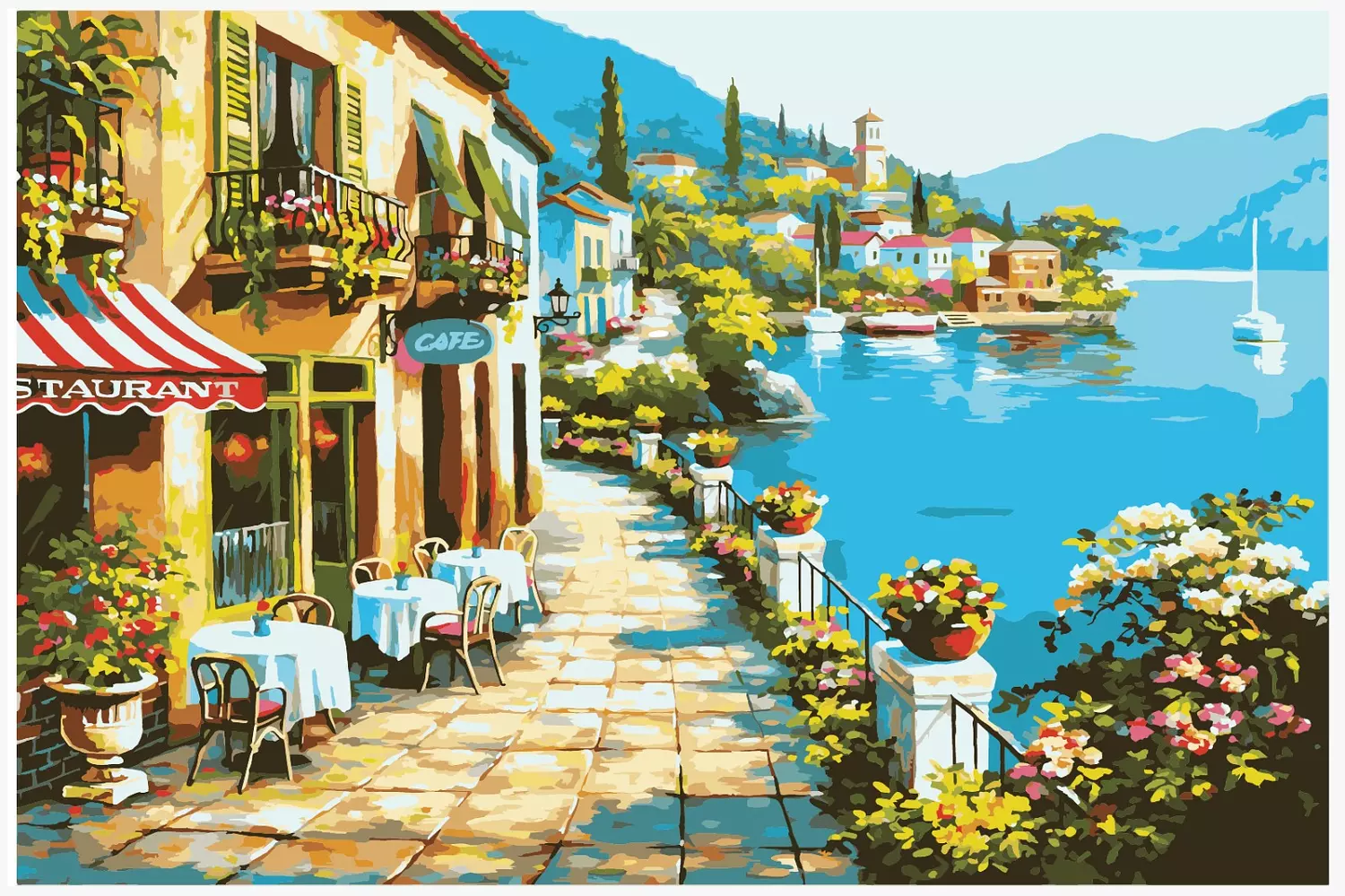 Paint by Number - Seaside Cafe image
