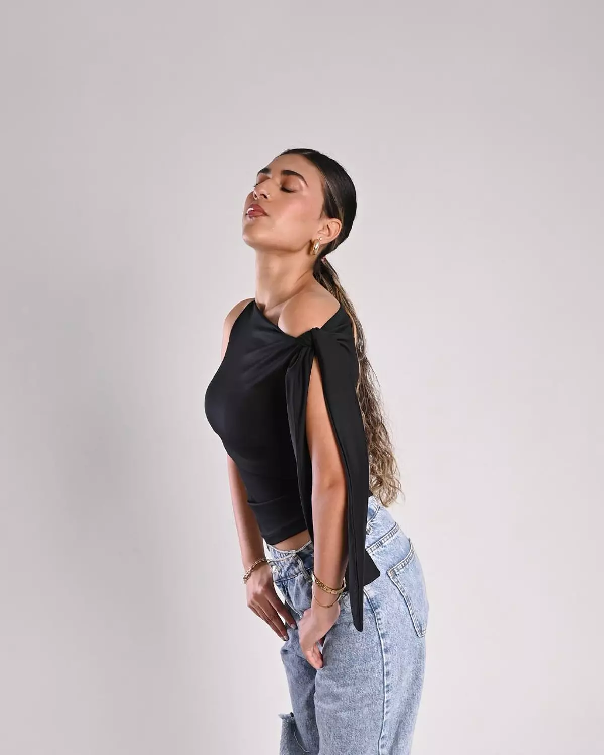 Knotted top in midnight  3