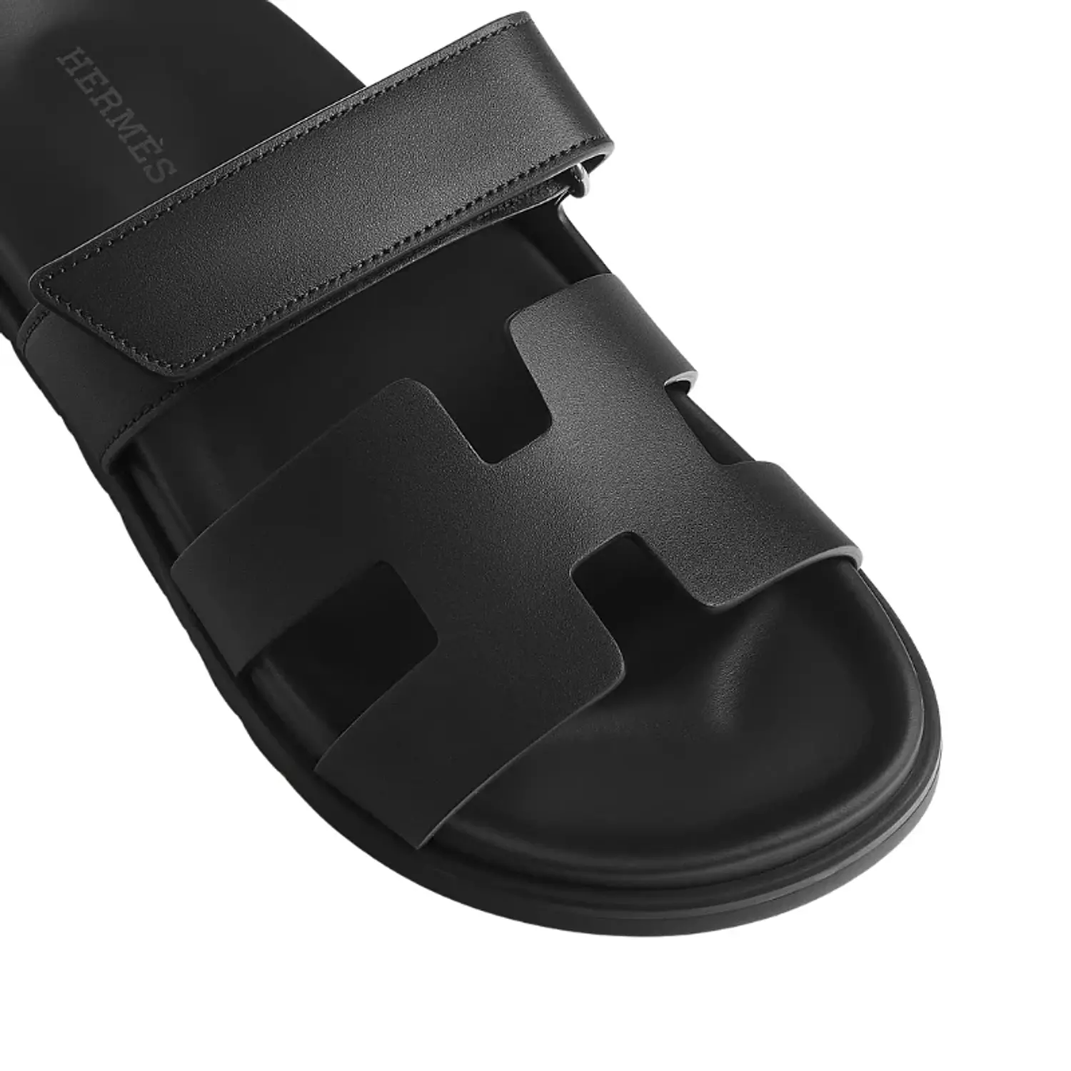 Hermes Chypre Sandal – Noir Calfskin Leather hover image