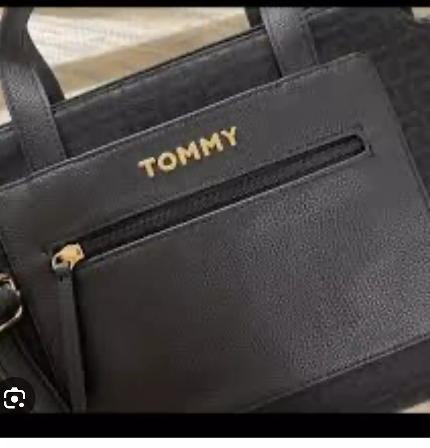 Large size Tommy bag black color  hover image