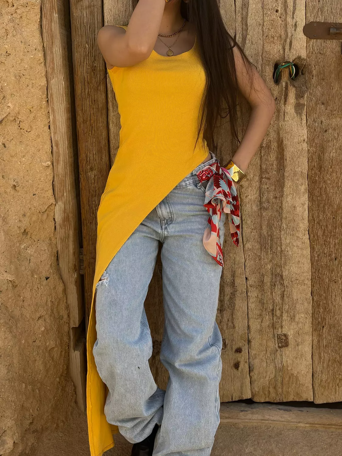 The Side Dip Top - Sunray 3