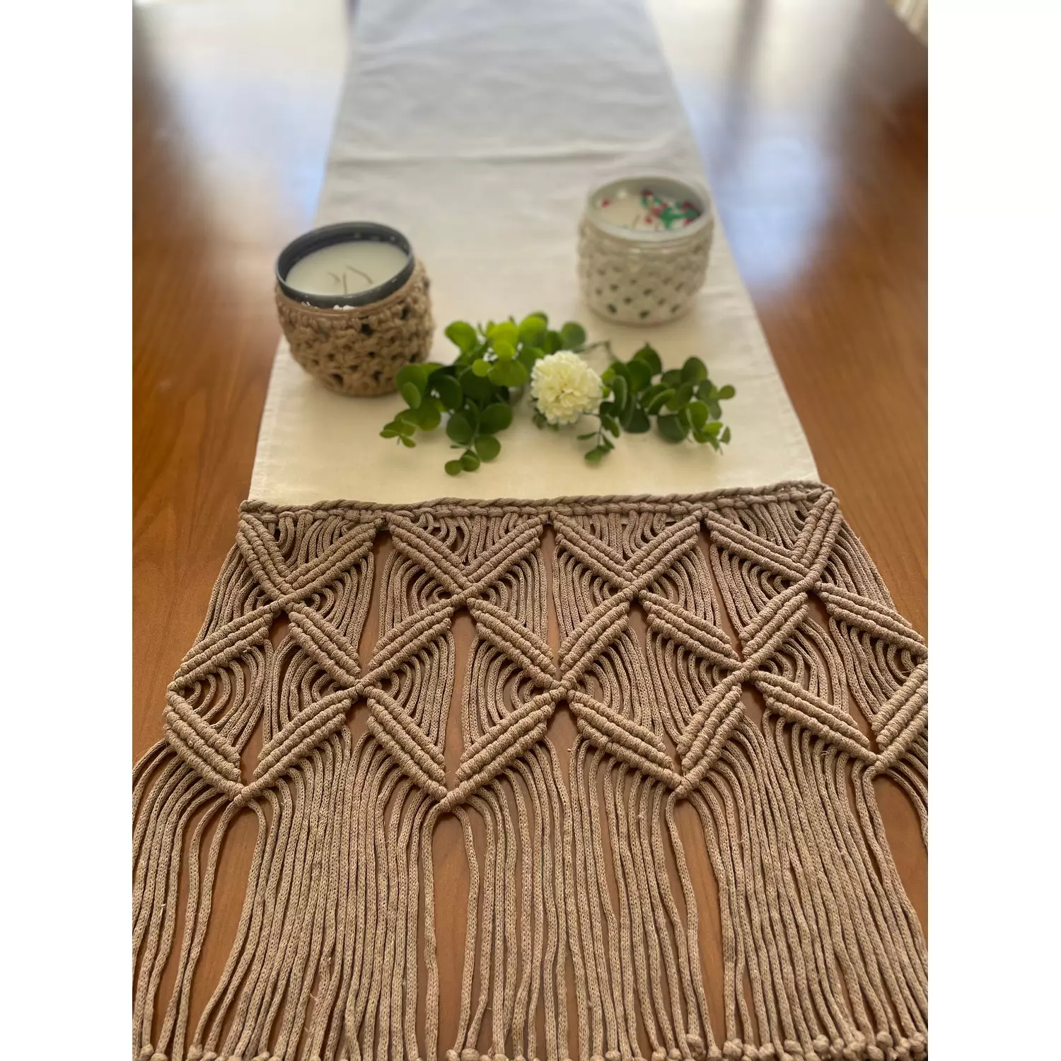 Cotton Macrame Butterfly Runner   1