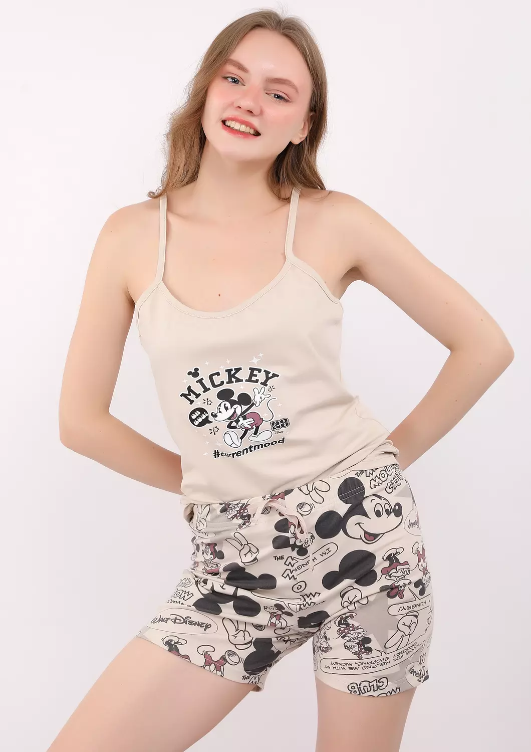 S228 Mickey Comic Short Pajama Set 4
