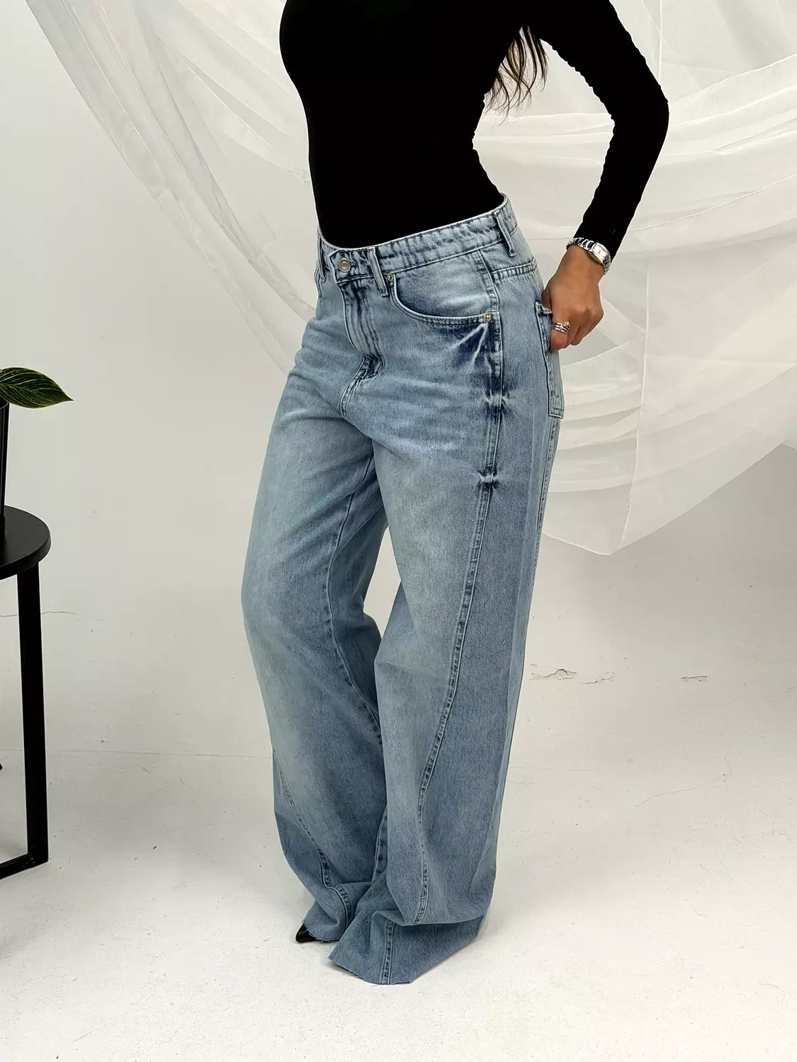 Side seam wide leg 13