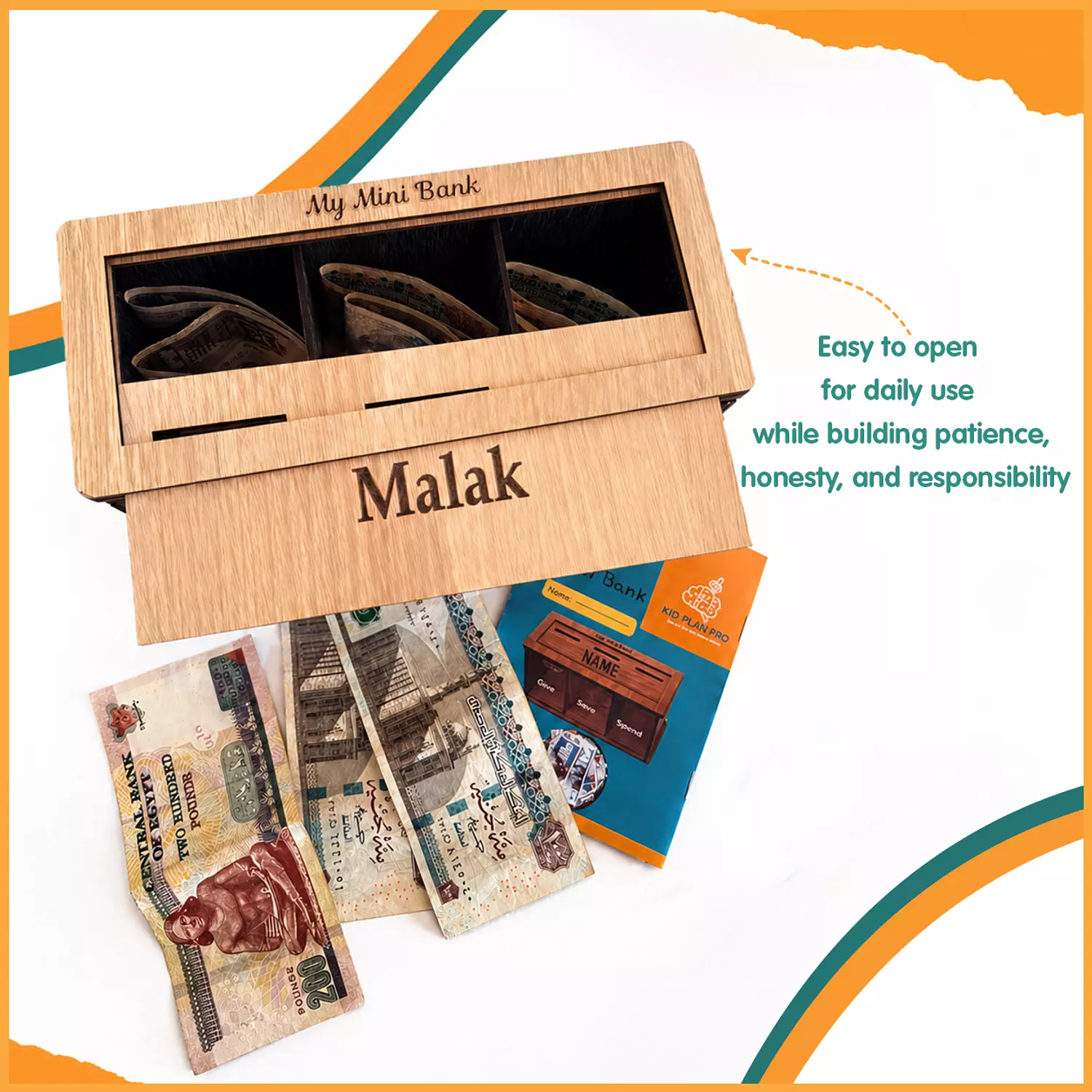Mini Bank in English (Give - Save - Spend) 2