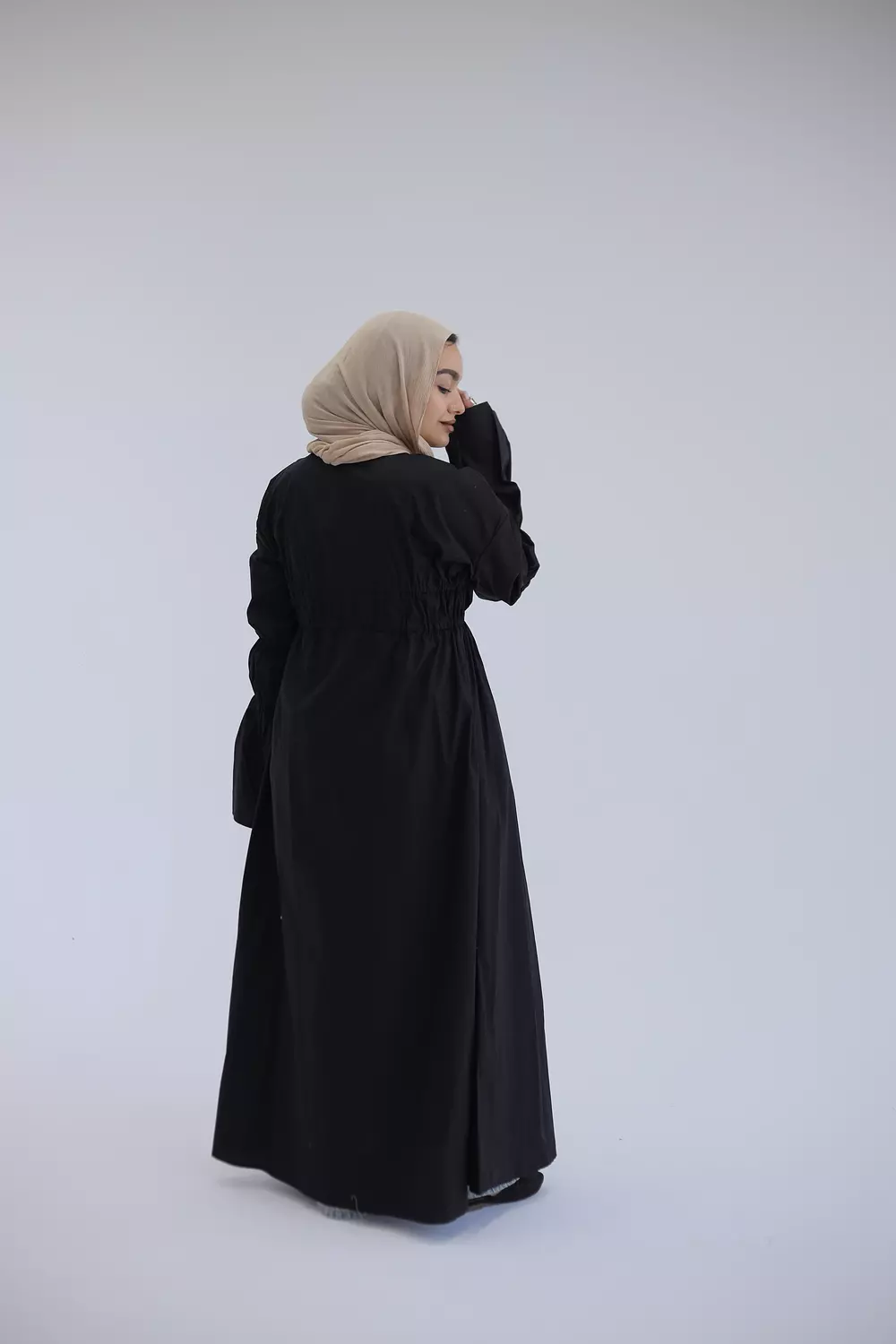 Black cardigan with ties from the chest-2nd-img