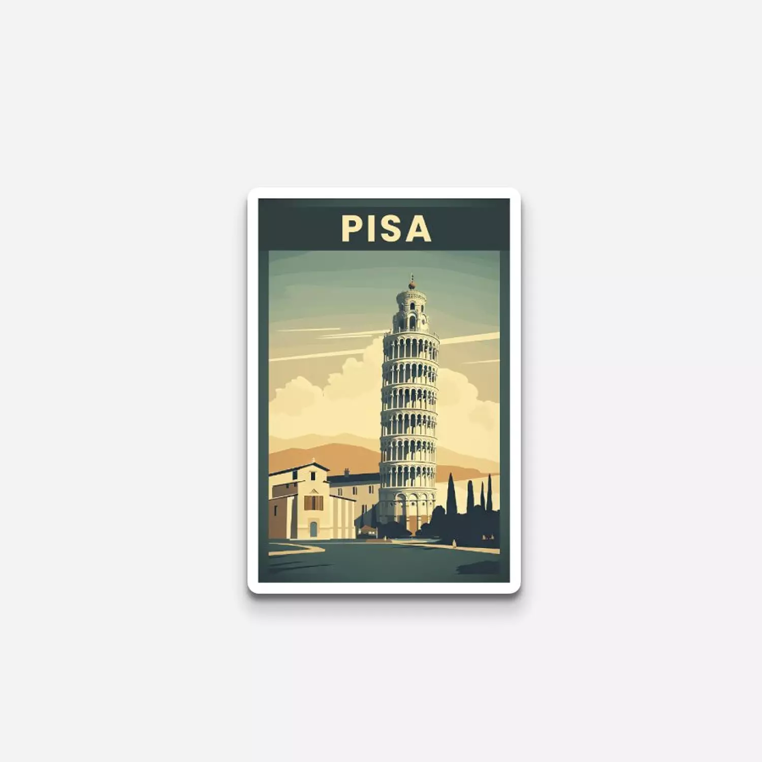 Iconic Pisa Sticker  image