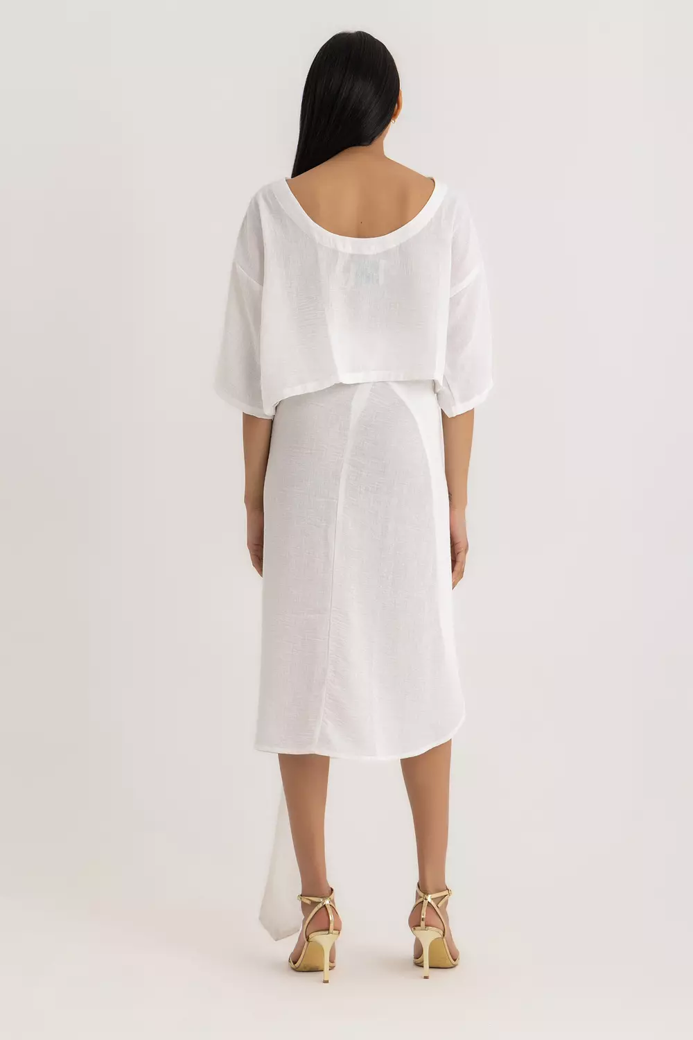 The Titi Cropped Top Off-white 2