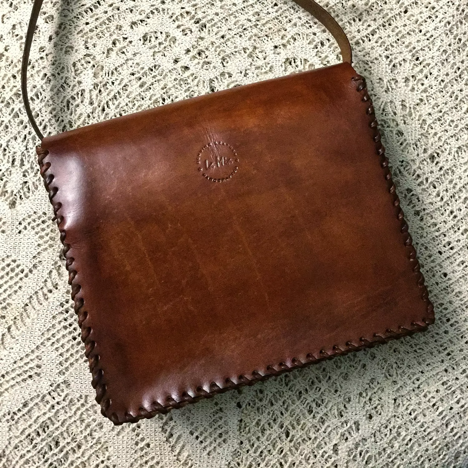 Fully Floral tooled leather bag  3