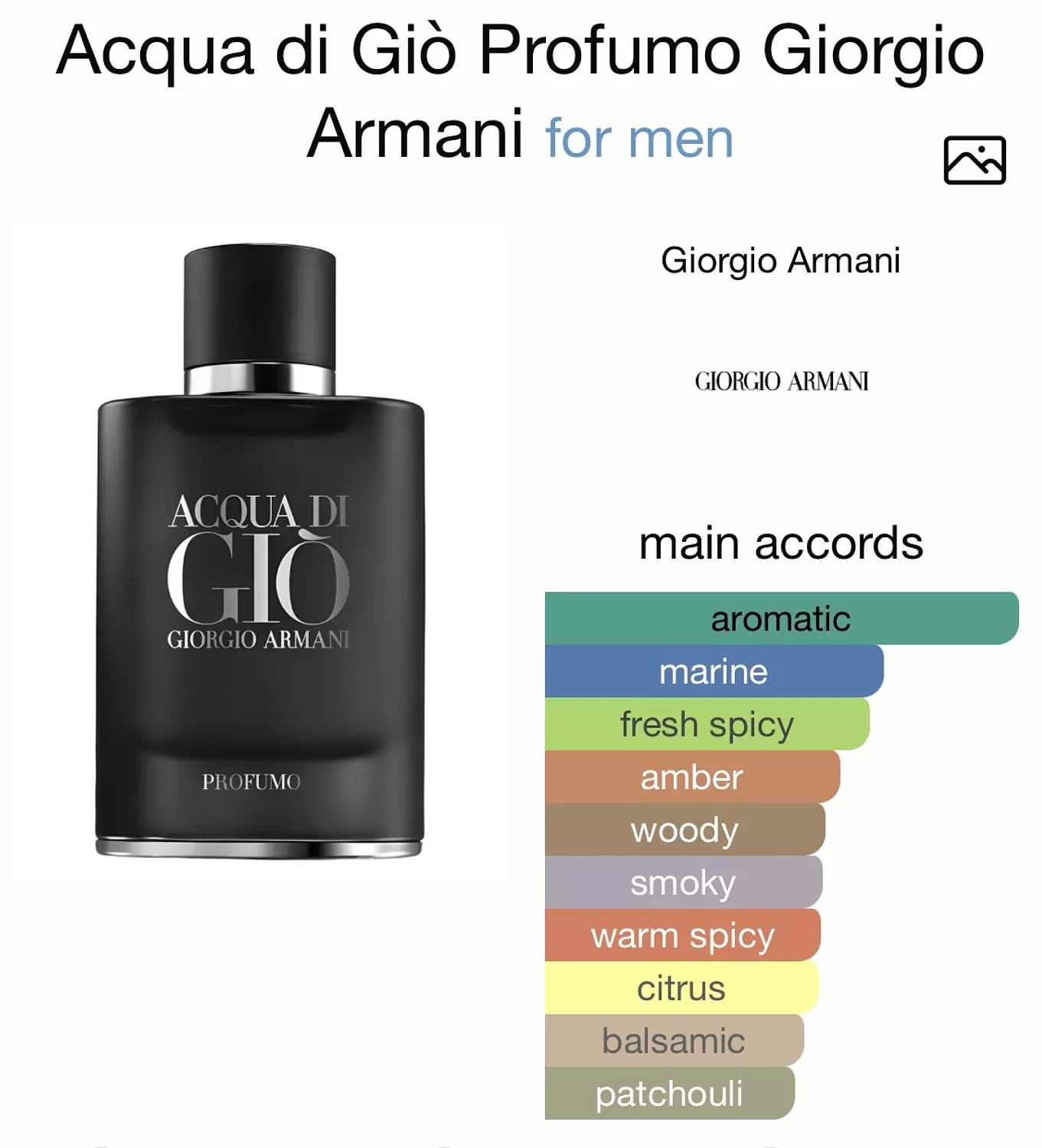 Acqua di Giò Profumo Giorgio Armani for men 1
