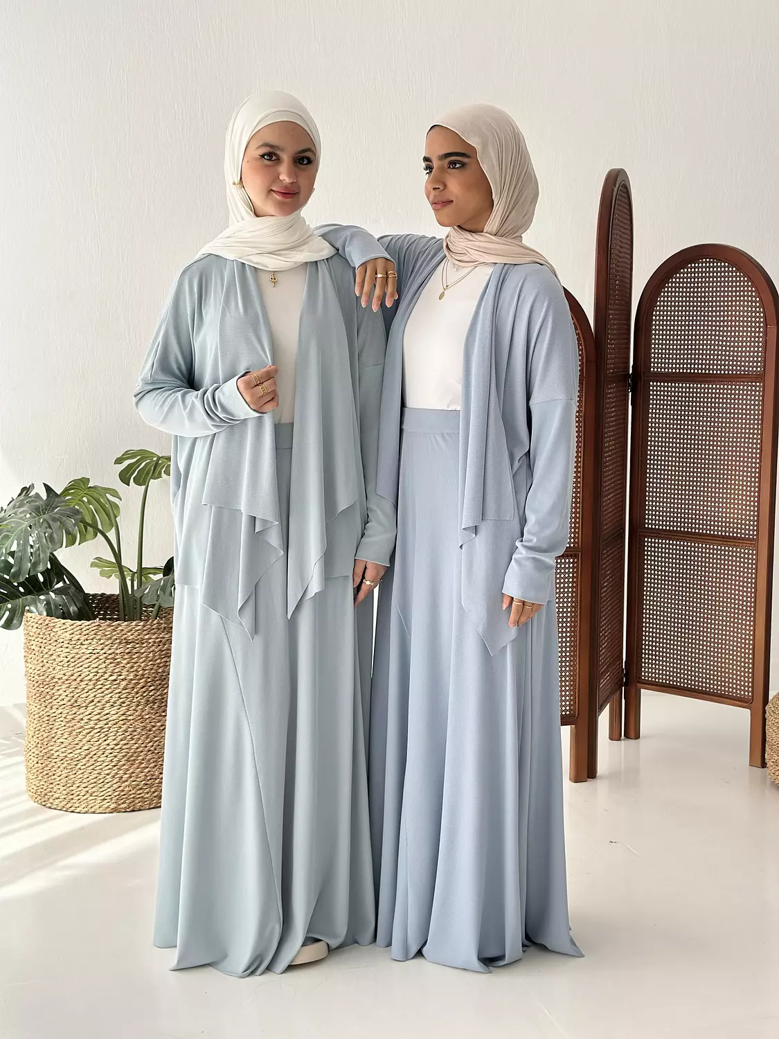 Elegance In Motion Skirt Set In Sky Blue 6