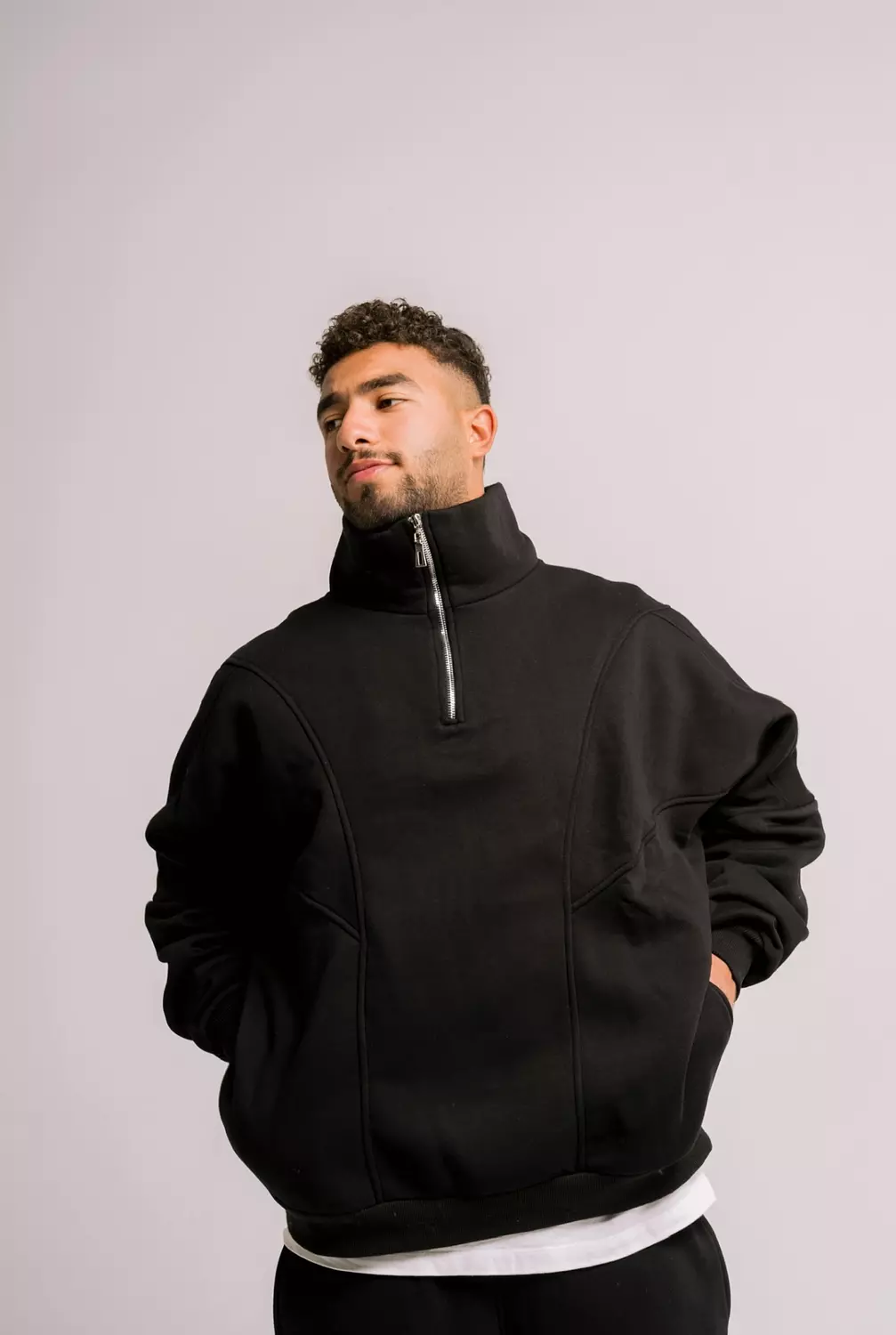 UNISEX Quarter Zip Sweater  image