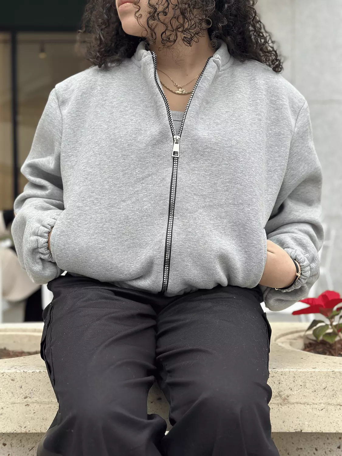 Bomber Jacket - Gray image