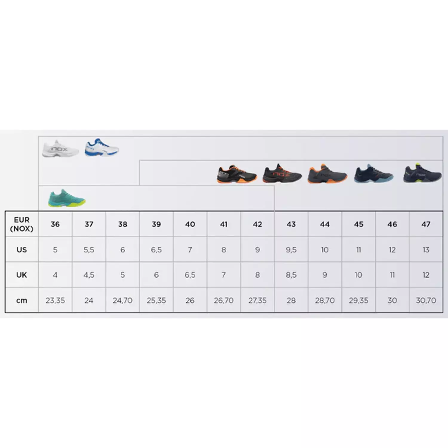 Nox Padel Shoes Lux NERBO white/Coral 6