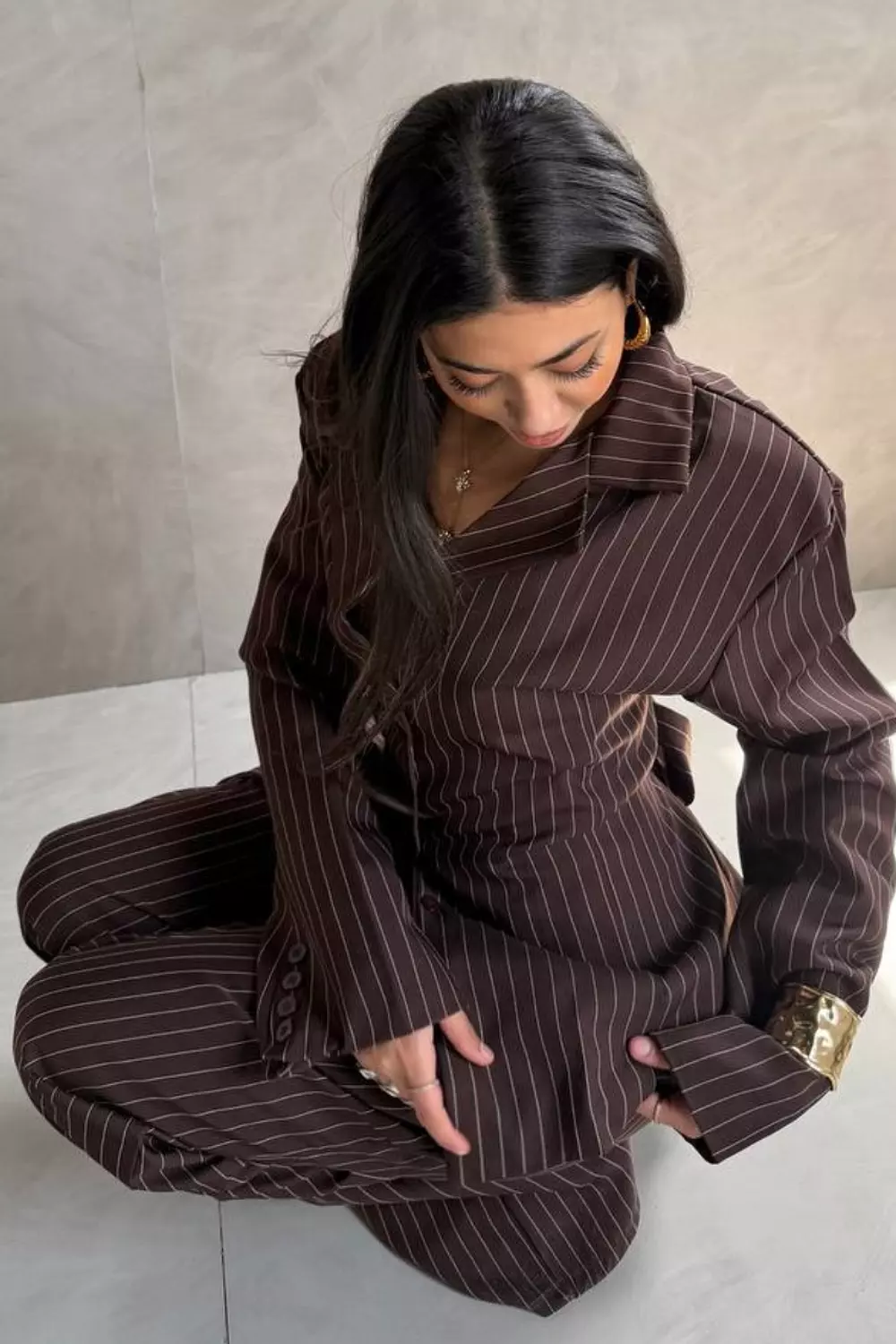 Pinstripe Trigal Power Suit Set 9