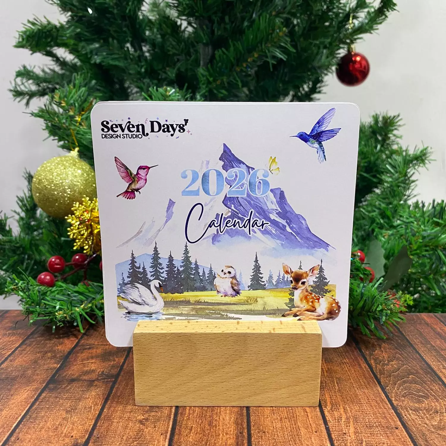 2026 Animals and Birds Desk Calendar image