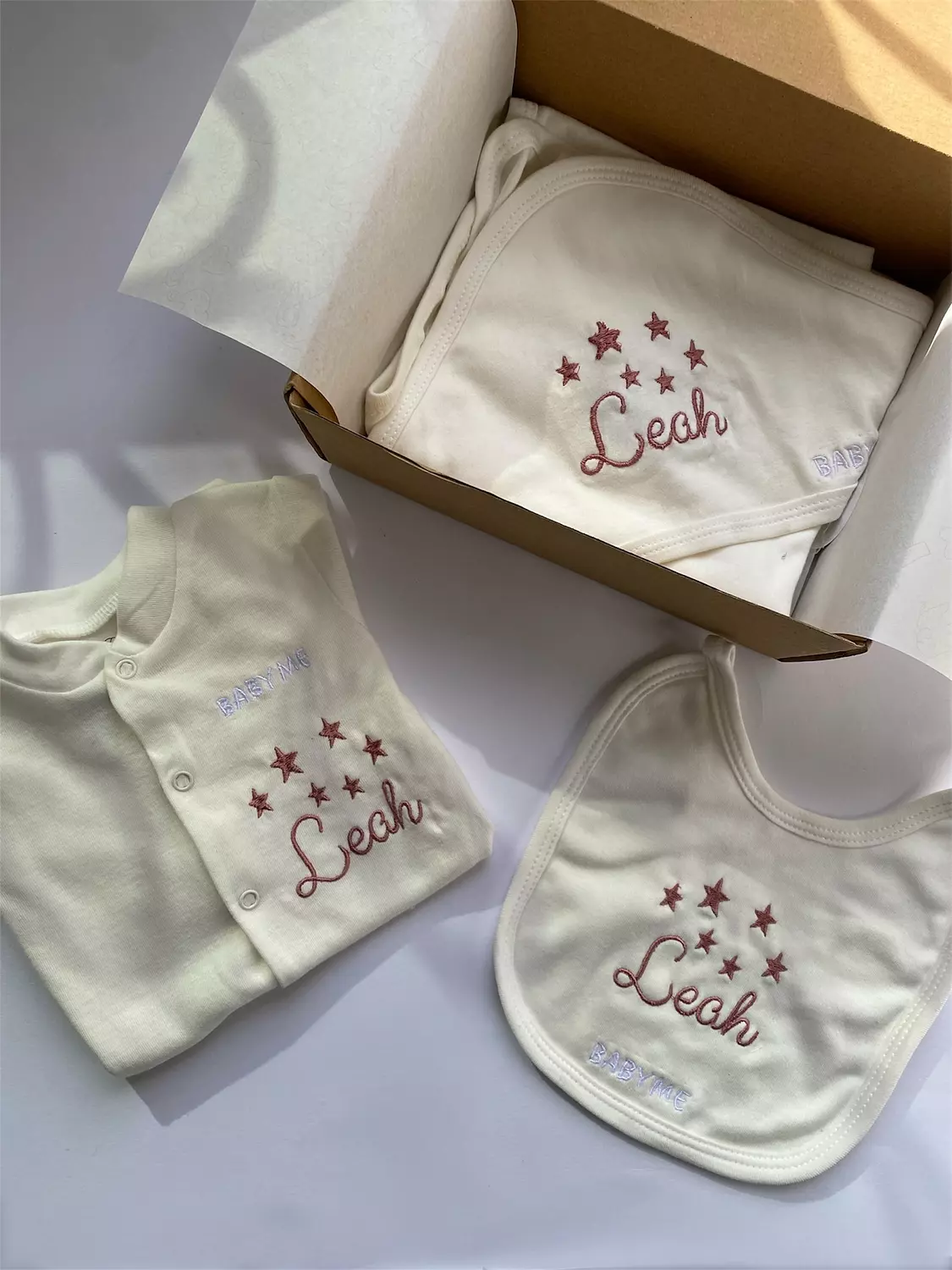 Rose Gold Stars Embroidery Design image