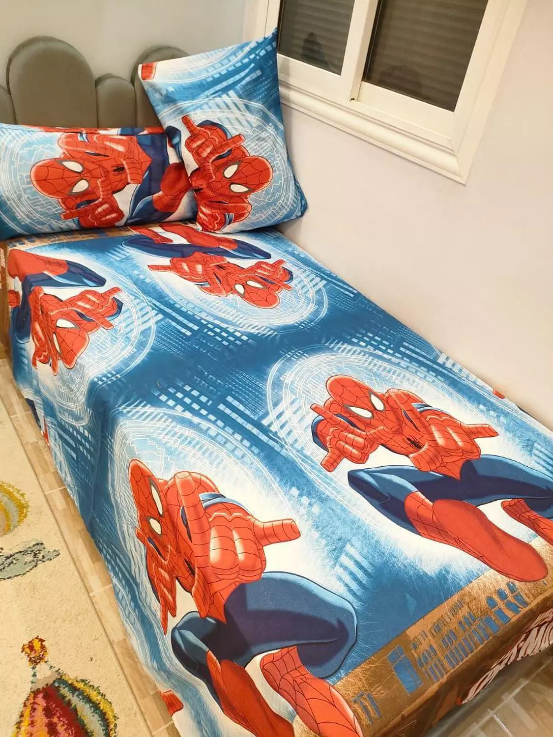 spiderman children's bedding set image