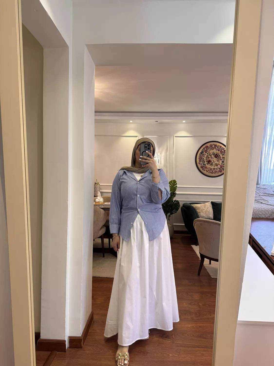 Blue Pinstripe Shirt 1