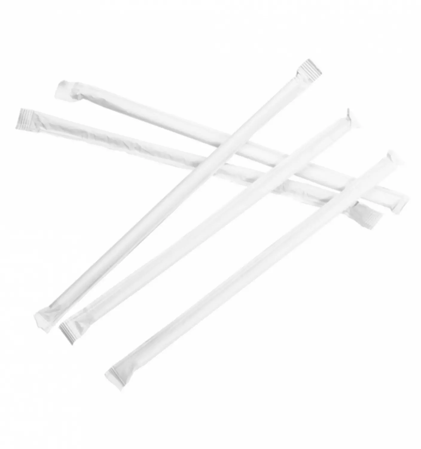Clear Individually Wrapped Straws