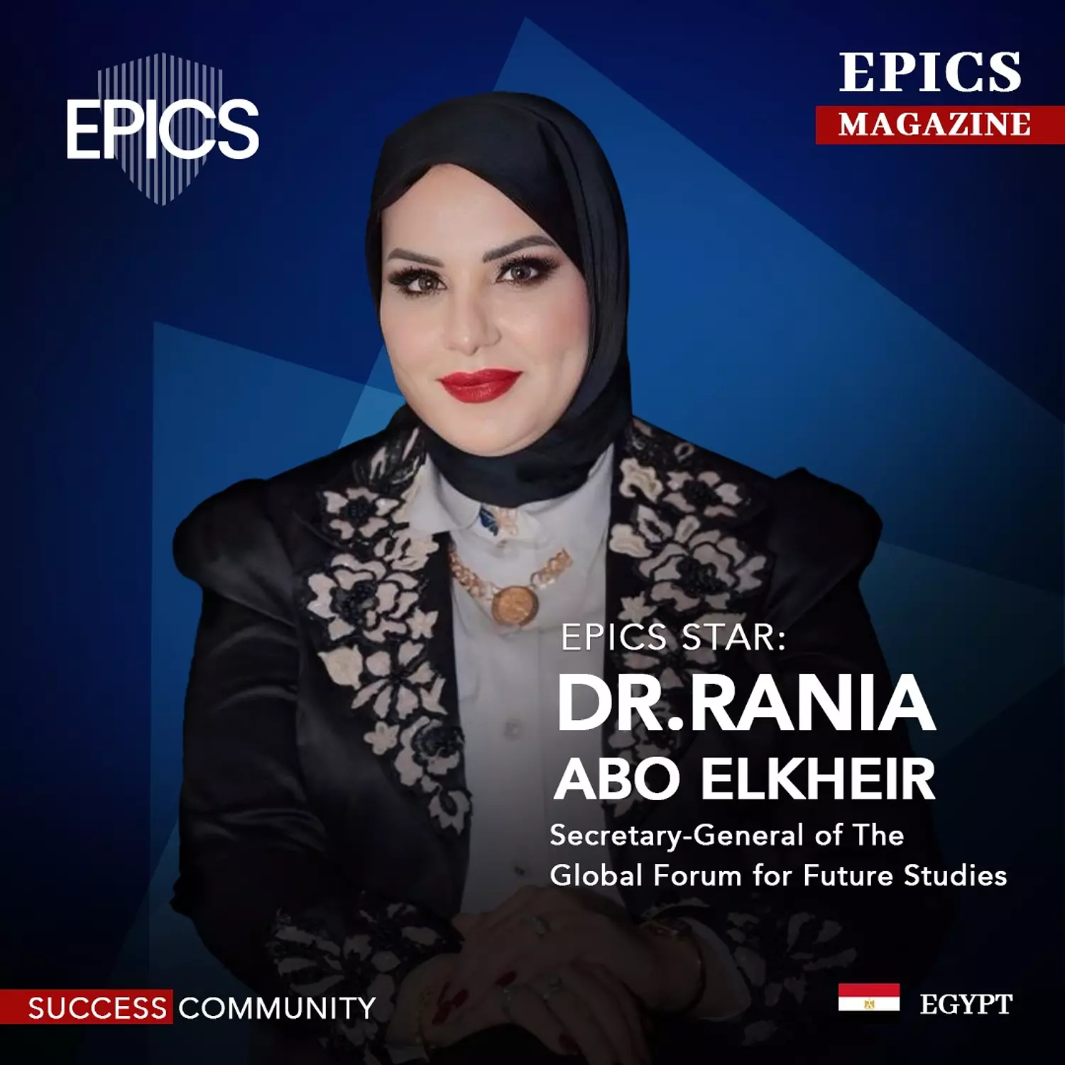 🎖️🌐Dr.Rania Abo Elkheir, (Story) : Secretary-General of The Global Forum for Future Studies. image