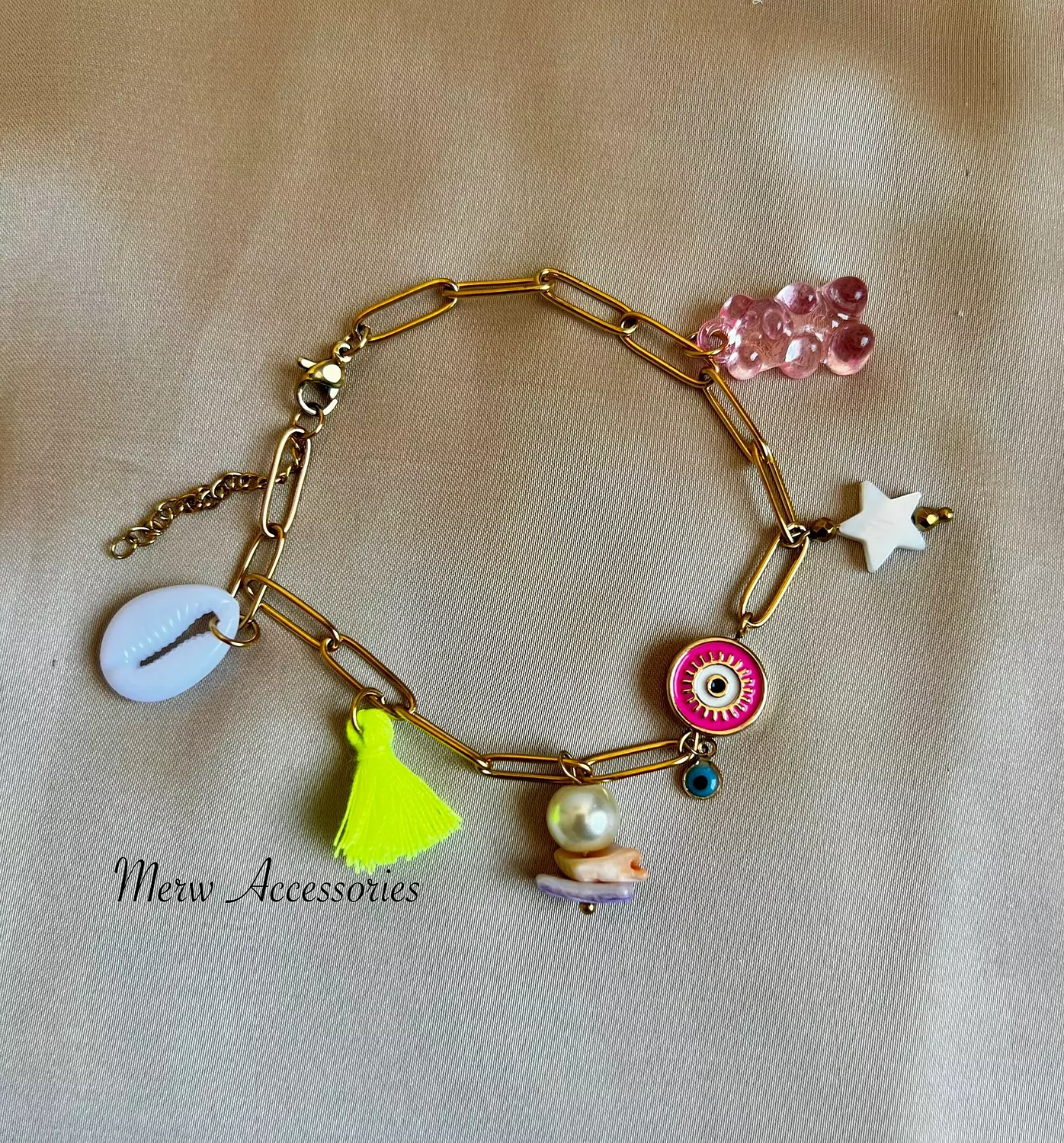 Pink eye anklet  image