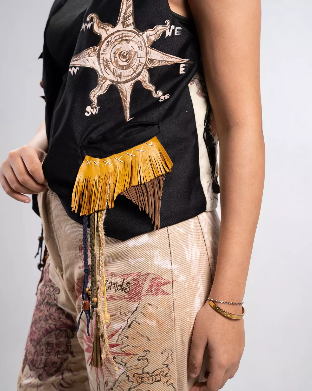 “Atlantic “ recycled handmade vest  6