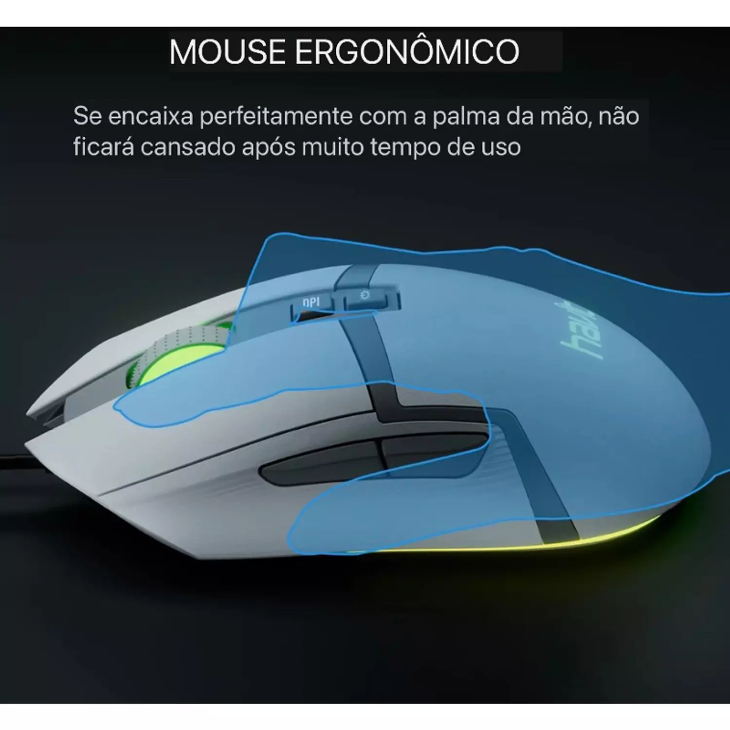 Gaming Mouse Havit MS885 RGB Wired – 6 Buttons, 6400 DPI 4