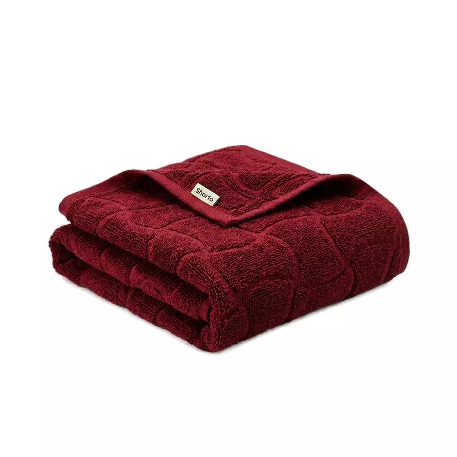 Shorto Towel Made From 100% Cotton - 2627 - Burgundy image