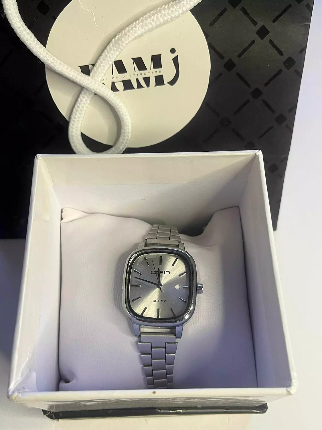 Female old money Casio Silver 3