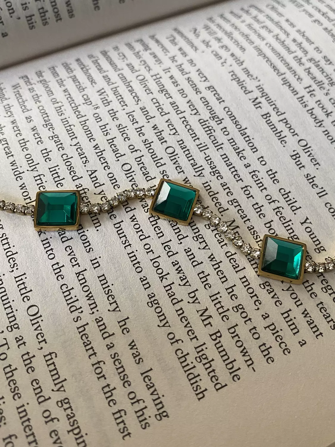 Emerald Square Tennis Bracelet 2