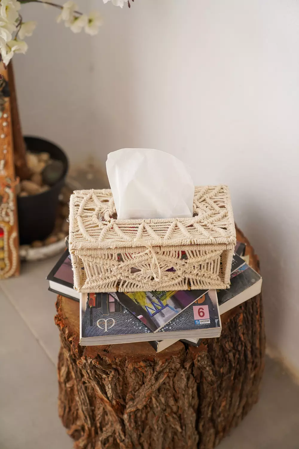 Macrame Tissue box 