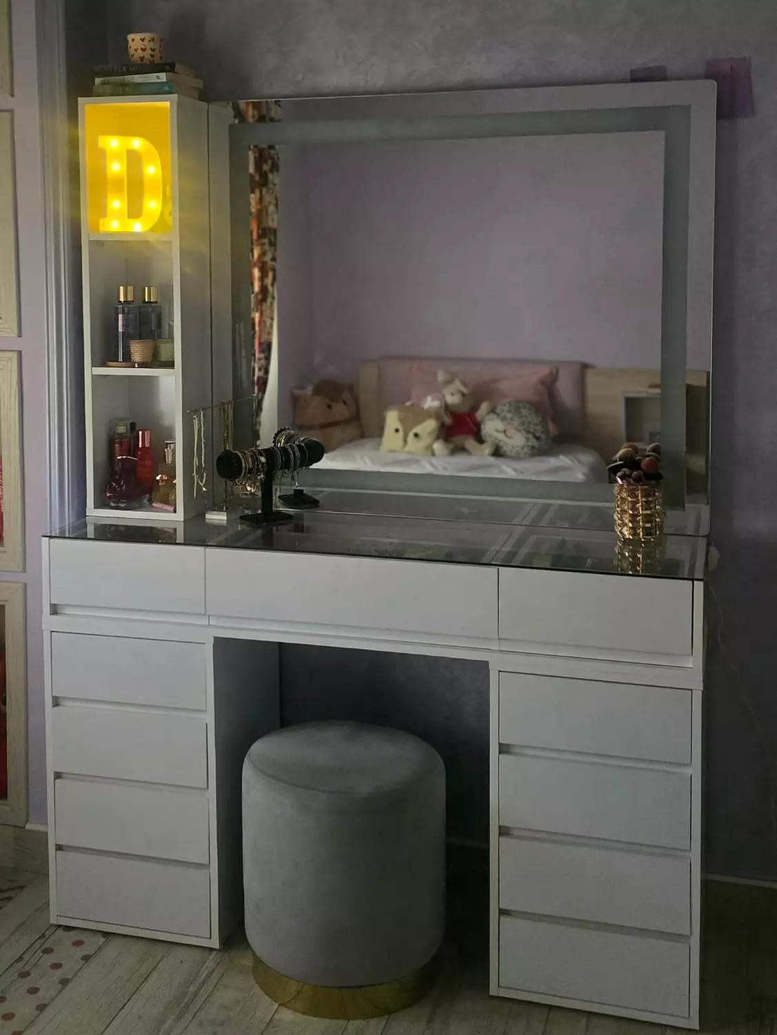 Makeup vanity mirror with led 7